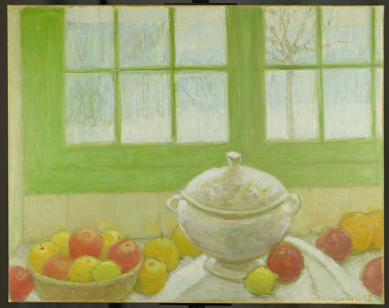 Prokhoroff Ariane (1926-2018) : Still Life At The Window In Winter-photo-6