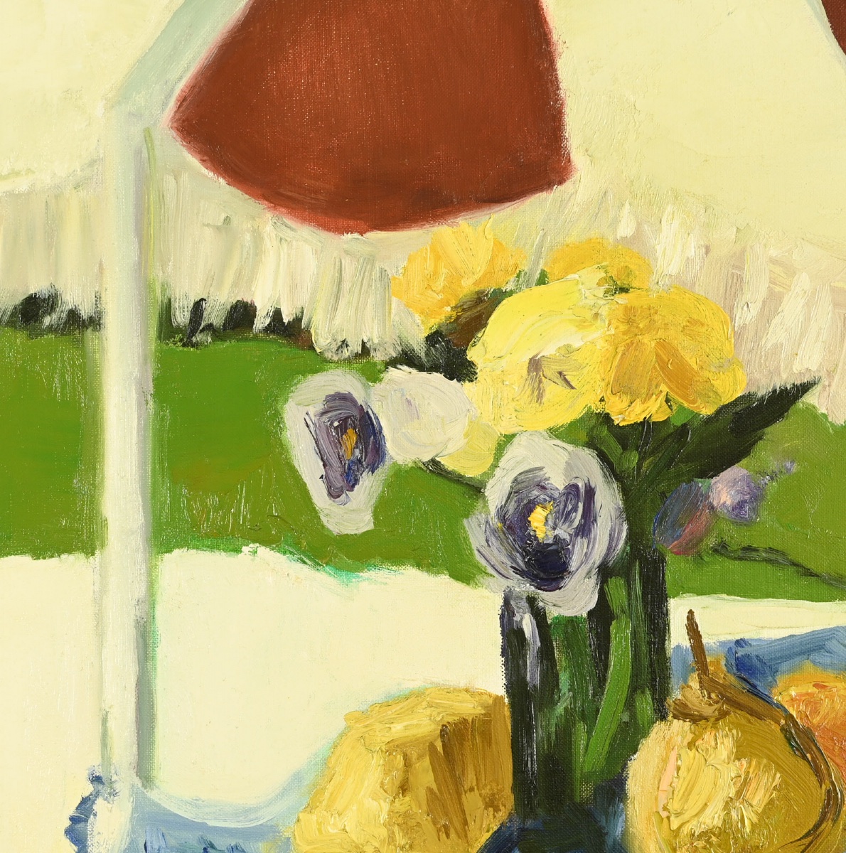 Arthur Van Hecke (1924–2003) - Fruit On A Table Under A Parasol-photo-1