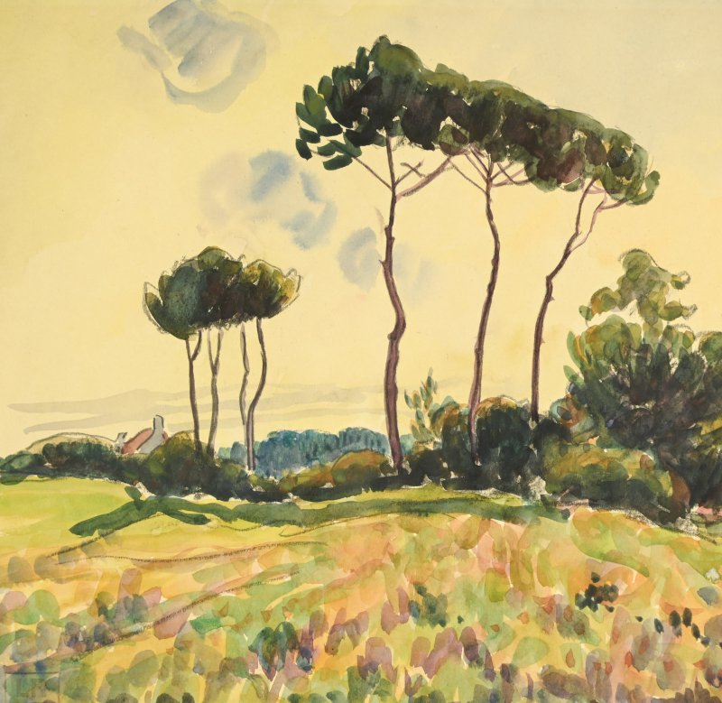 PISSARRO Ludovic Rodo (1878-1952) : Concarneau-photo-2