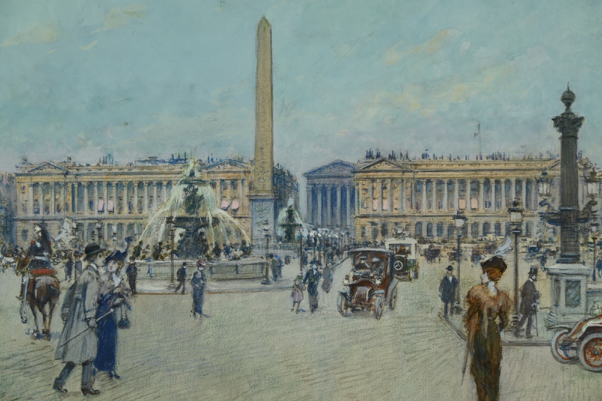  Georges Stein (1864–1917) View Of The Place De La Concorde -photo-1