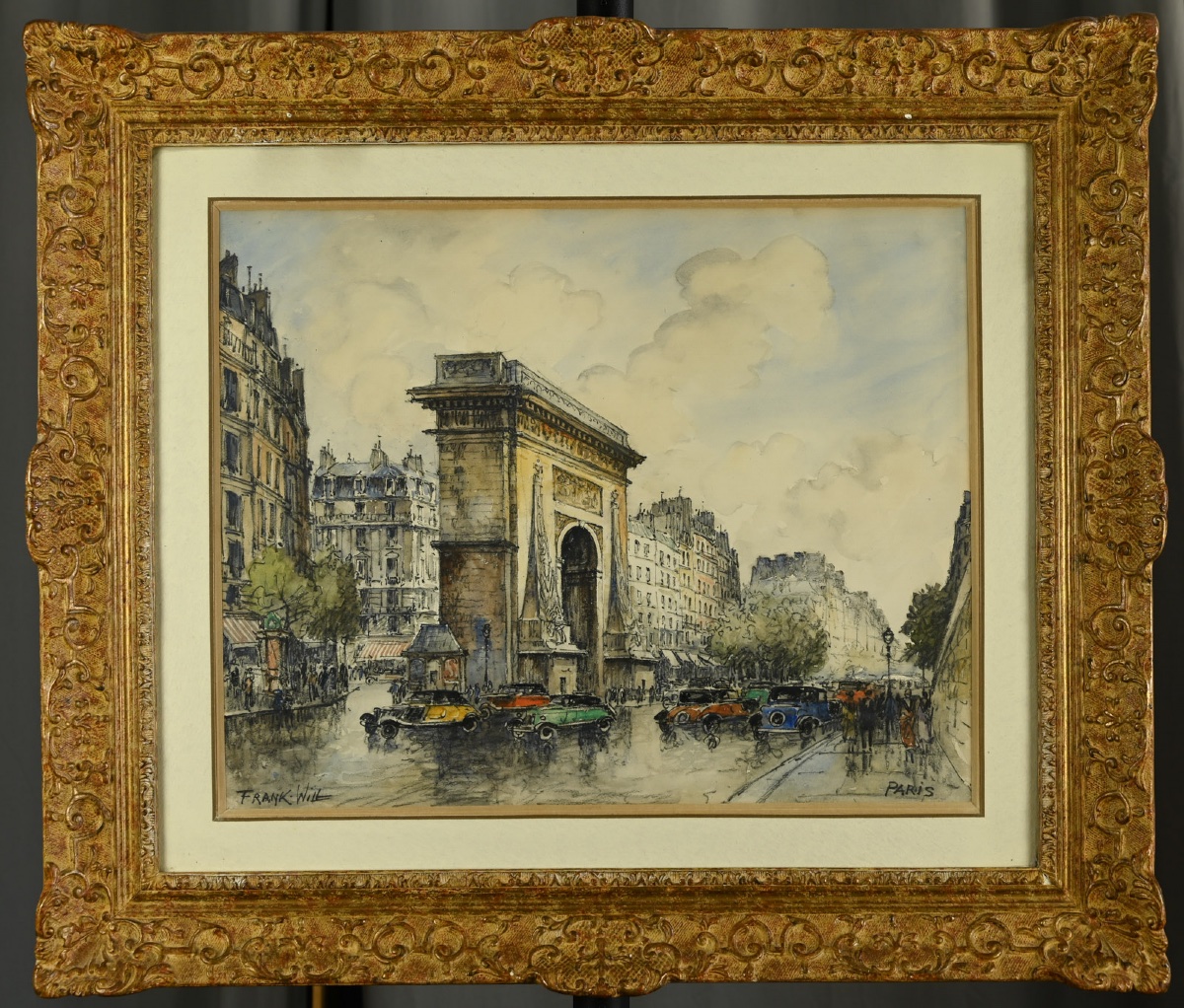 FRANK WILL (1900 - 1950) Paris, la porte Sainte Denis -photo-3