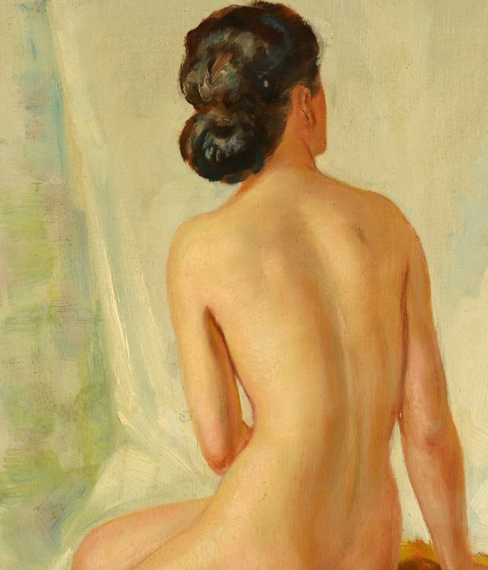 Albert Genta (1901-1989) Nude From Behind -photo-2