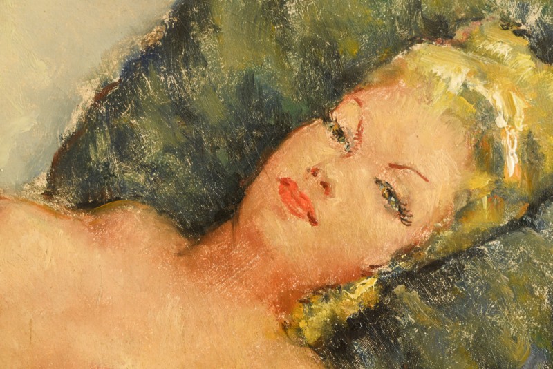 Georges Duc (xix-xx) Reclining Nude -photo-2