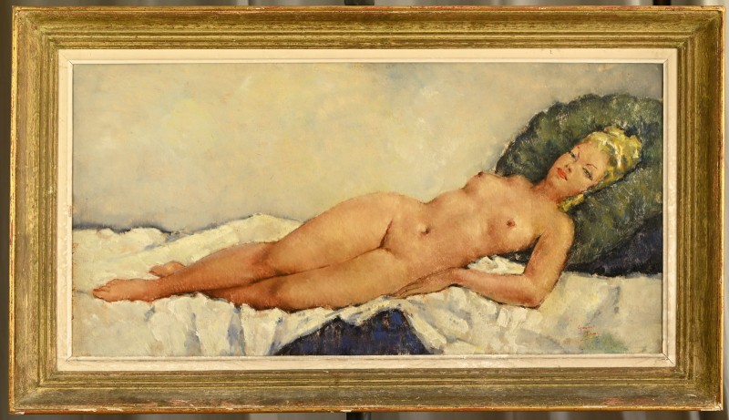 Georges Duc (xix-xx) Reclining Nude -photo-5