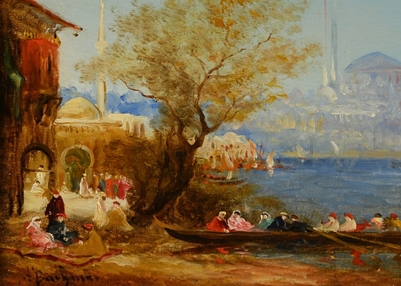 Alfred August Félix Bachmann (1863-1956) : The Bosphorus At Constantinople-photo-1