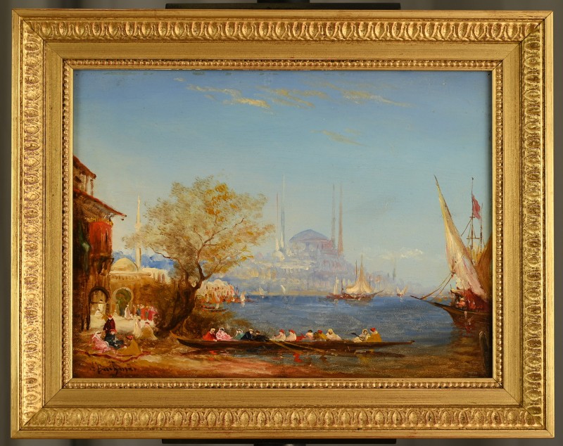 Alfred August Félix Bachmann (1863-1956) : The Bosphorus At Constantinople-photo-3