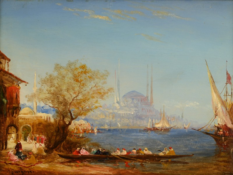 Alfred August Félix Bachmann (1863-1956) : The Bosphorus At Constantinople