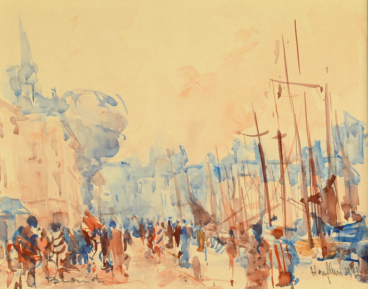 Bernard LORIOT (1925 – 1998) : Honfleur