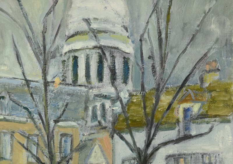 Lyne SEYBEL (1919-2009) : Montmatre, le Sacré Coeur-photo-4