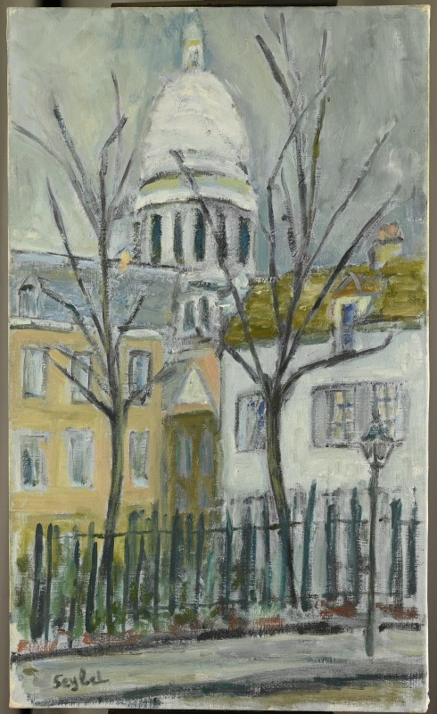 Lyne SEYBEL (1919-2009) : Montmatre, le Sacré Coeur-photo-2