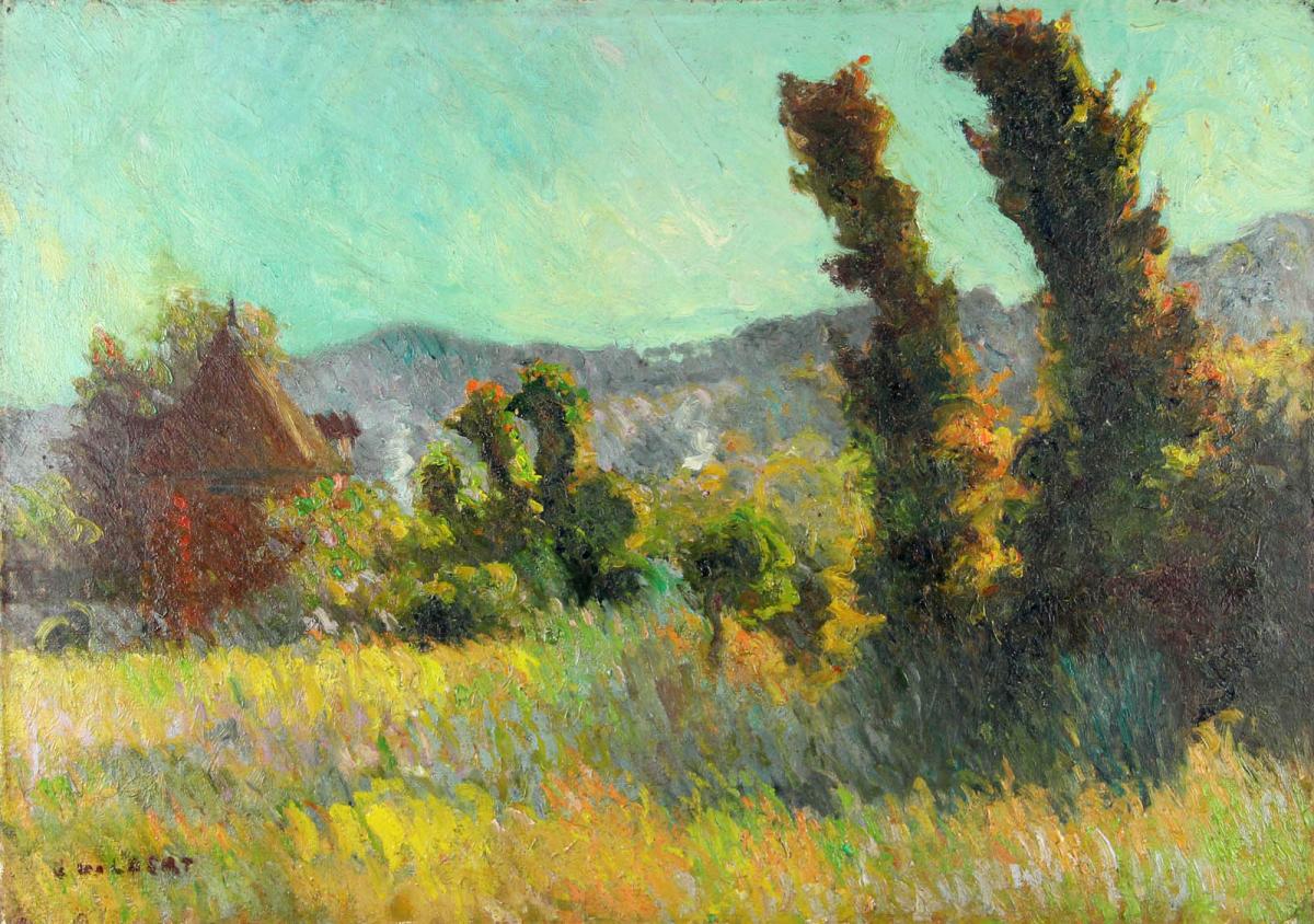 Narcisse Guilbert "landscape, Meadow In Saint Gervais"