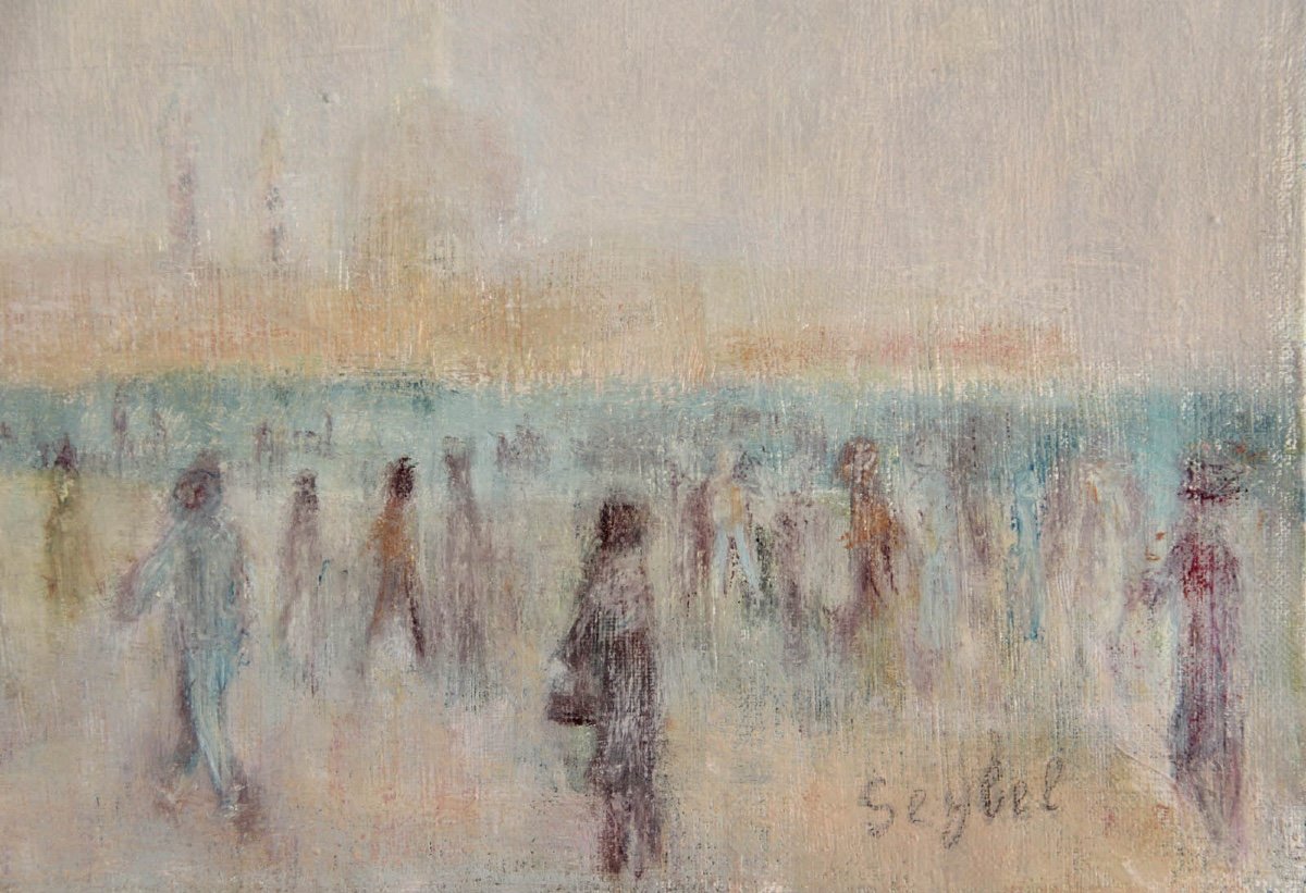 Lyne Seybel : Promeneurs à Venise-photo-4