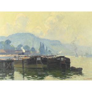 Narcisse GUILBERT (1878 - 1942) Pré au Loup, Brume ensoleillée