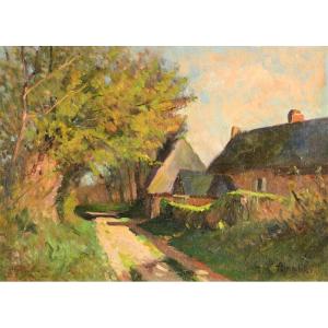 MALET Albert (1905-1986) : Chemin de campagne