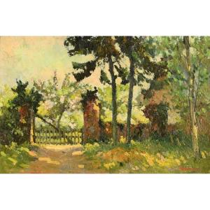 MALET Albert (1905-1986) : Pommiers en fleurs