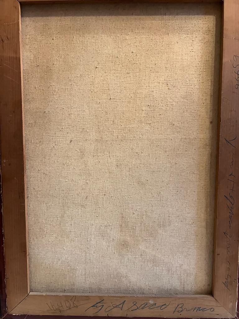 Tableau, Paris Notre-dame Au Bord De La Seine. Signé Illisible -photo-3