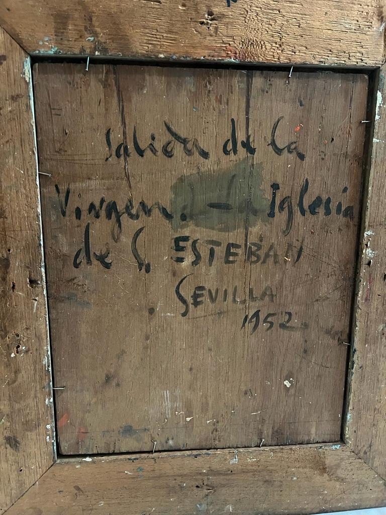 Tableau, Sortie De La Vierge,  Sevilla, 1952.-photo-2