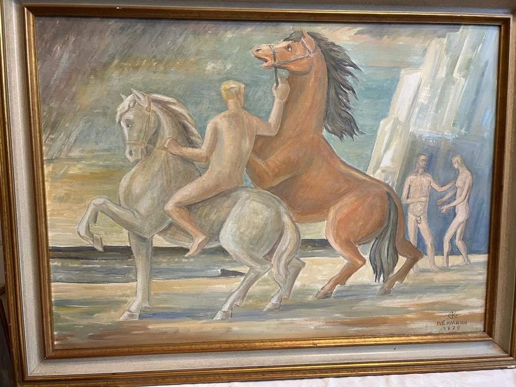 Tableau école Allemande Signé Konrad Ehmann-photo-3