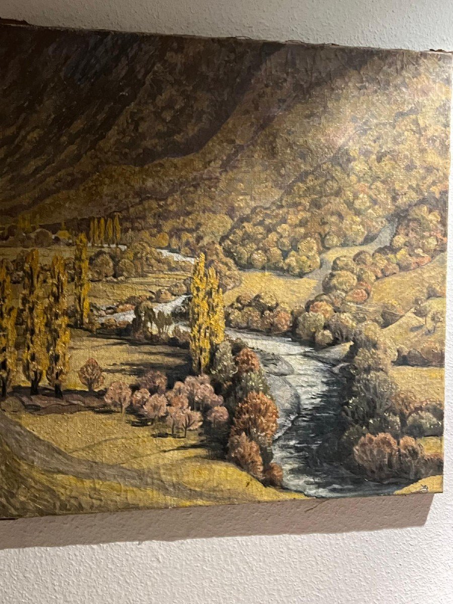 Mountain Landscape Painting. -photo-3