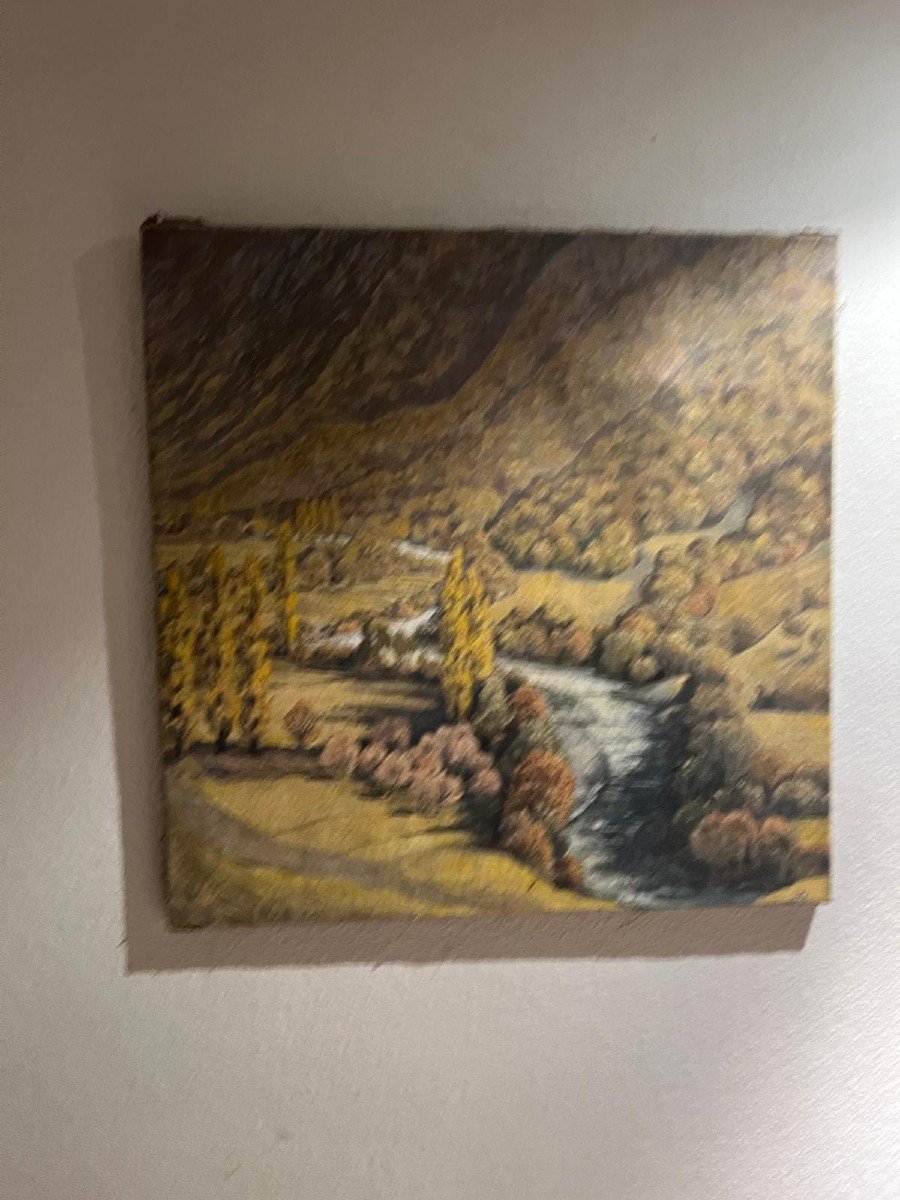 Mountain Landscape Painting. 
