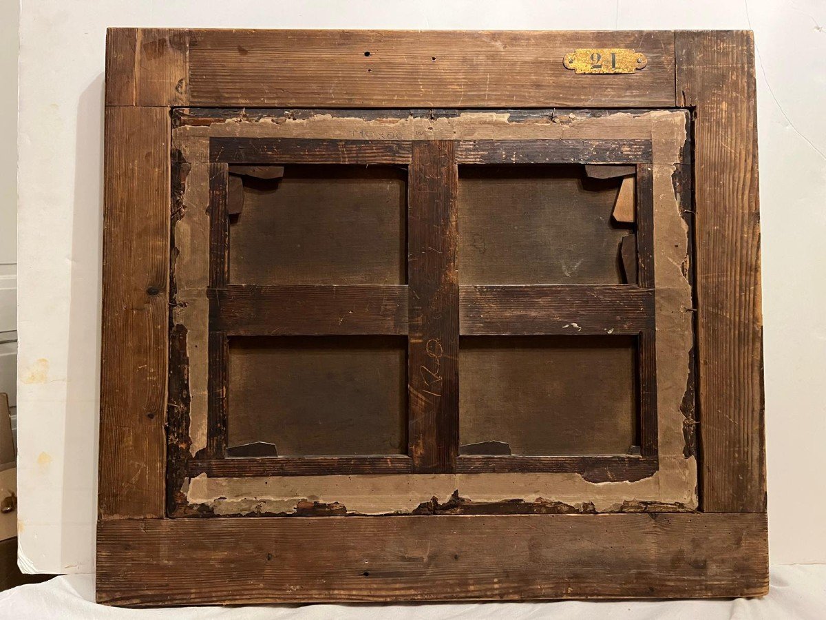 Animated Landscape Painting Plaque With The Painter's Name, Corot, Collection Number.-photo-5