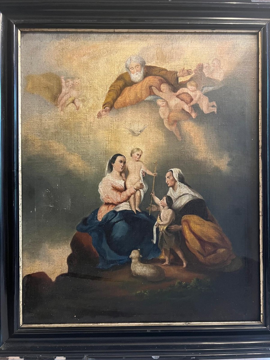 Religious Scene Painting Circa 1800.