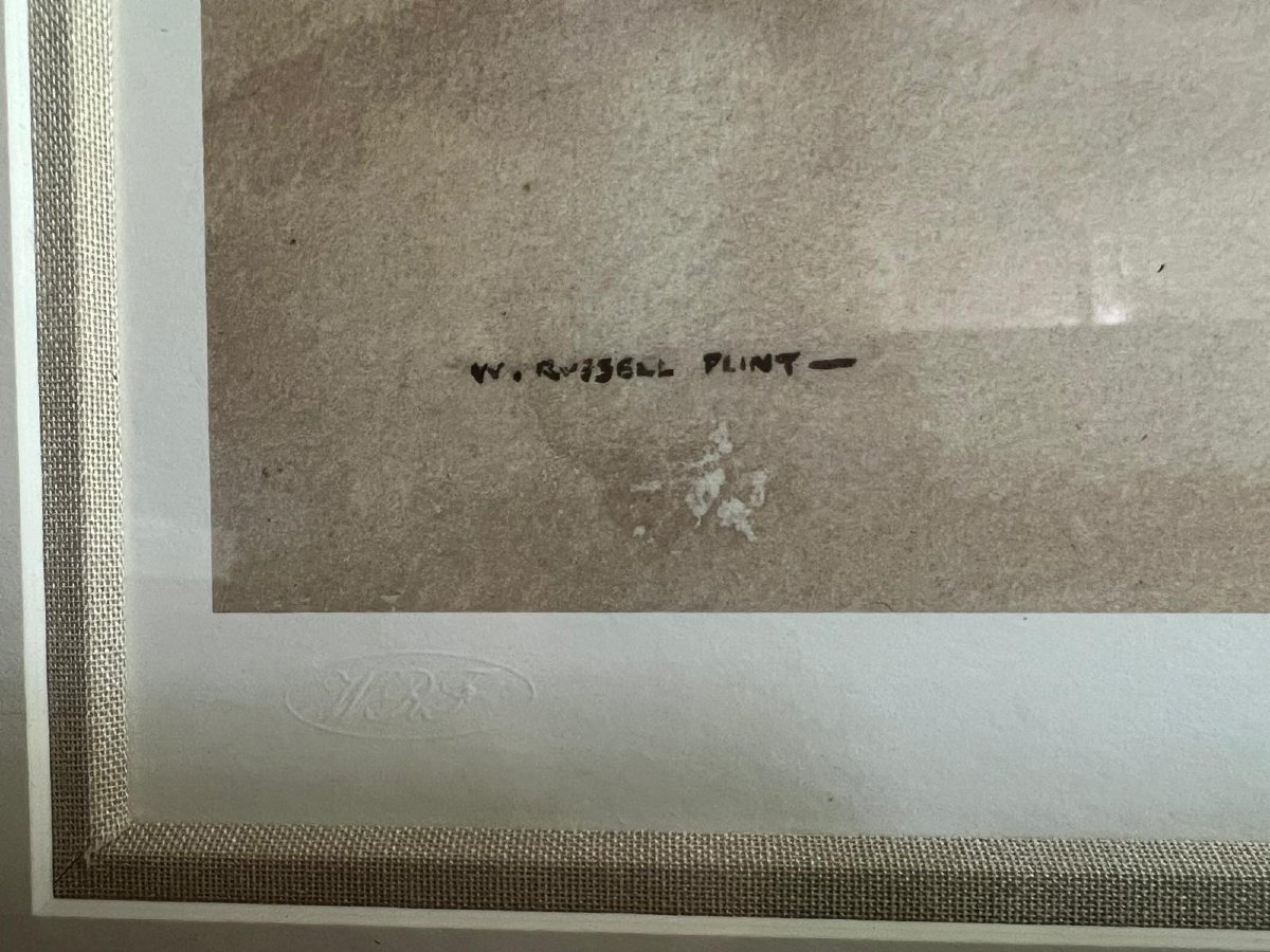 Tableau, le ruban bleu Édition limitée à 750 exemplaires,  Publié par Rossell Flint Galeries.-photo-3