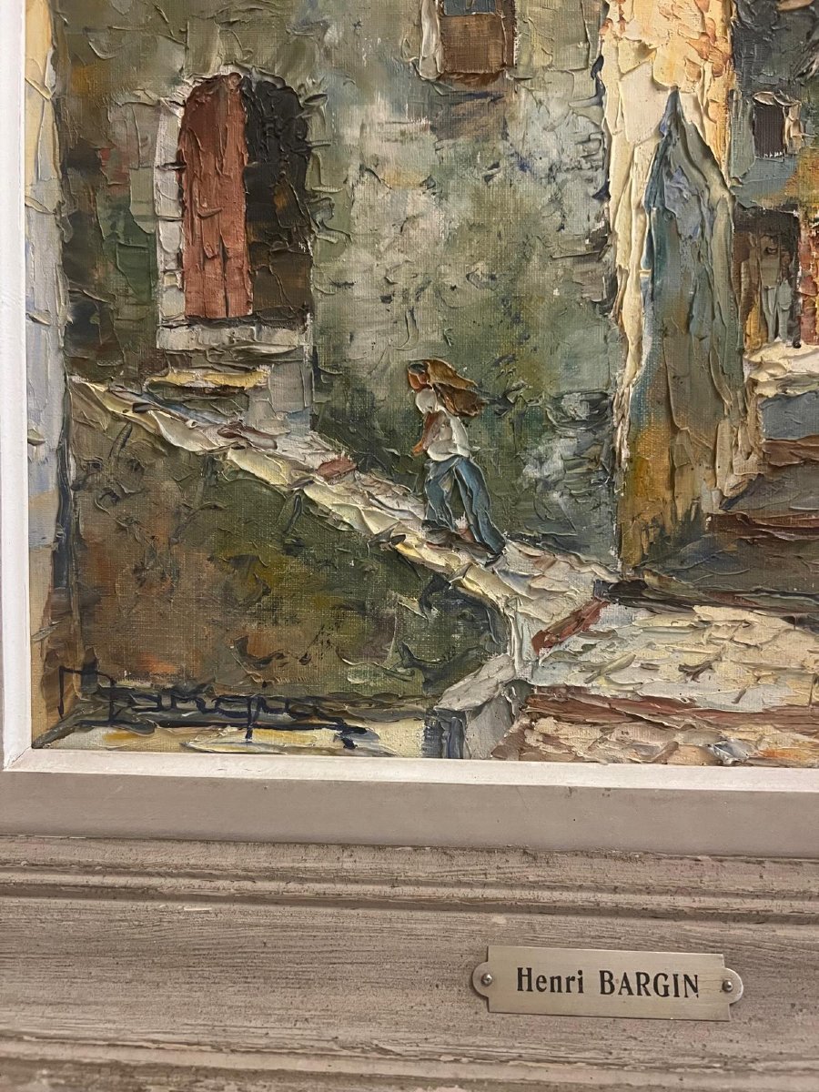 Tableau Paysage Signé  Henri  Bargin   1906 -1980-photo-4