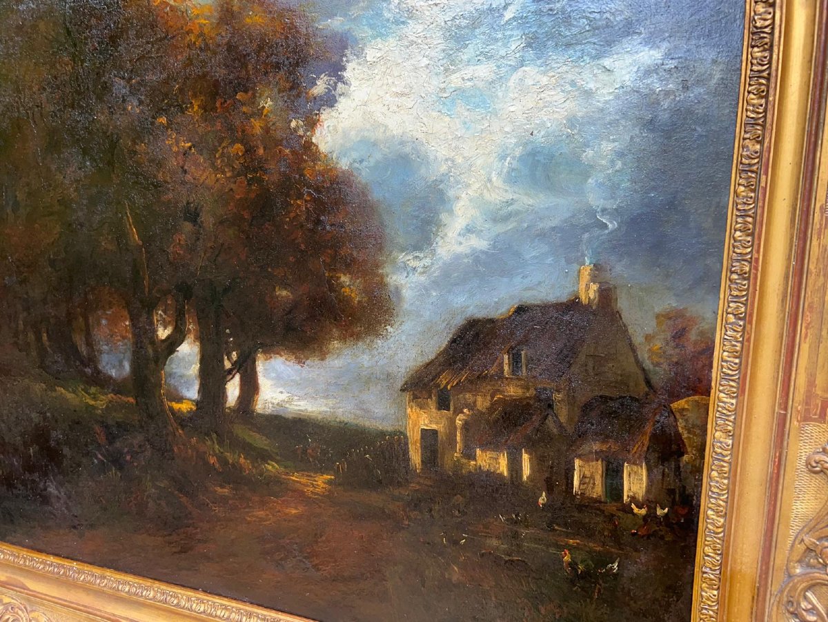  19th Century Landscape Painting, Very Beautiful Quality Of Painting, Beautiful Frame And Beautiful Frame.-photo-2