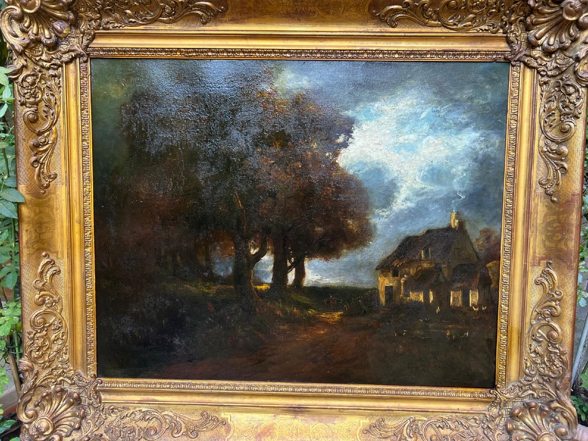  19th Century Landscape Painting, Very Beautiful Quality Of Painting, Beautiful Frame And Beautiful Frame.-photo-2