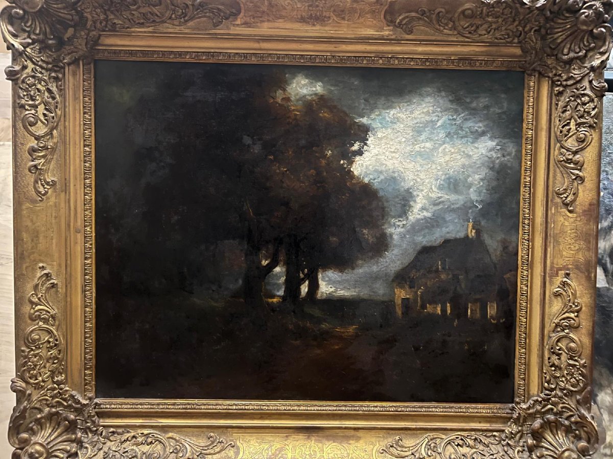  19th Century Landscape Painting, Very Beautiful Quality Of Painting, Beautiful Frame And Beautiful Frame.-photo-4