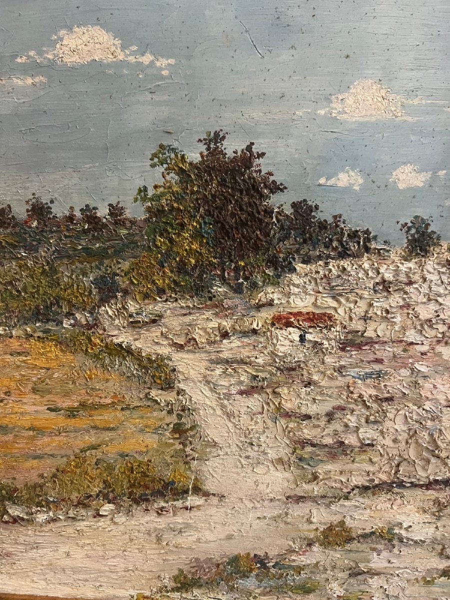 Tableau  Paysage  Signé  A. Pellegrini  1932.-photo-2