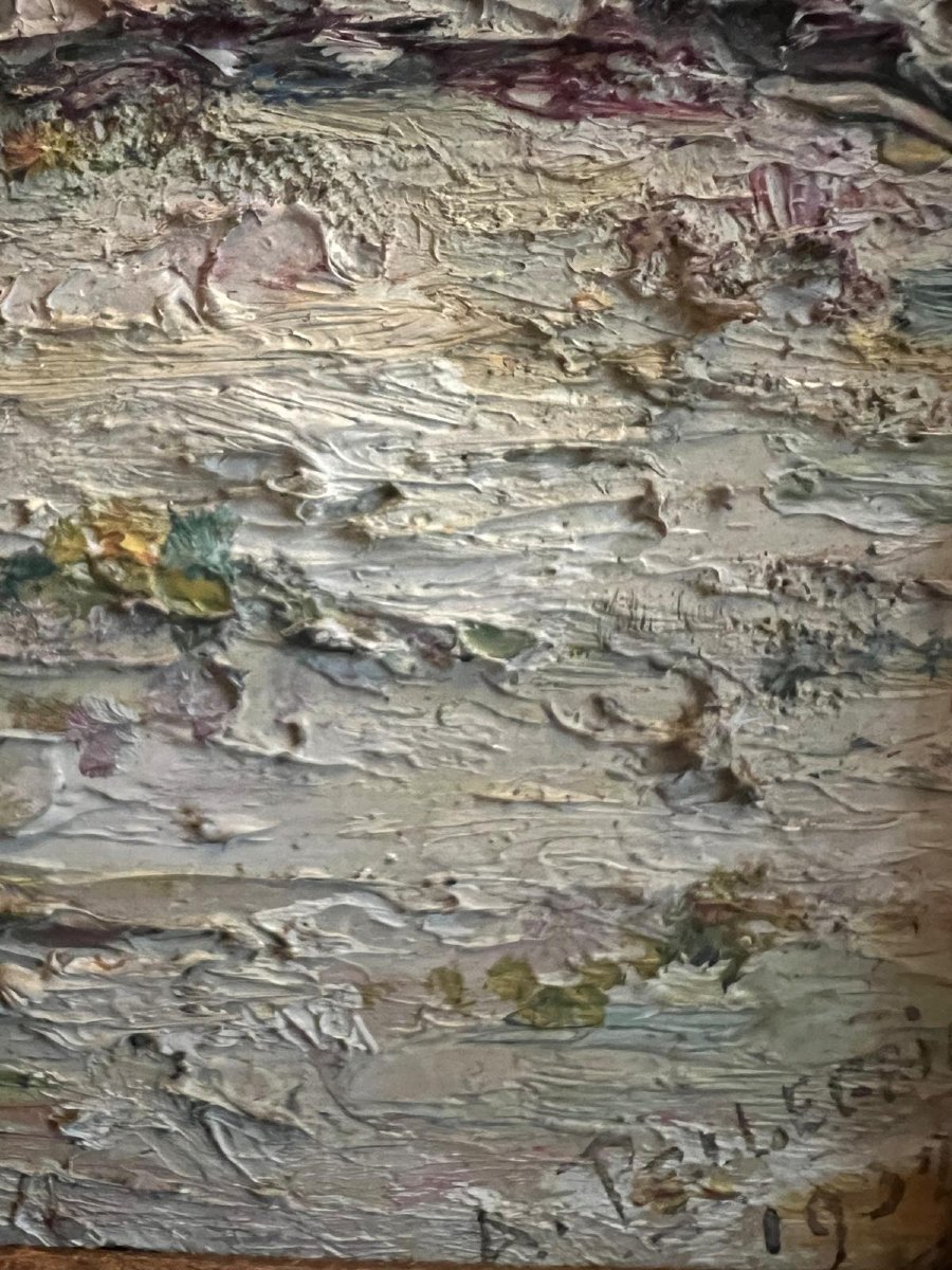 Tableau  Paysage  Signé  A. Pellegrini  1932.-photo-4