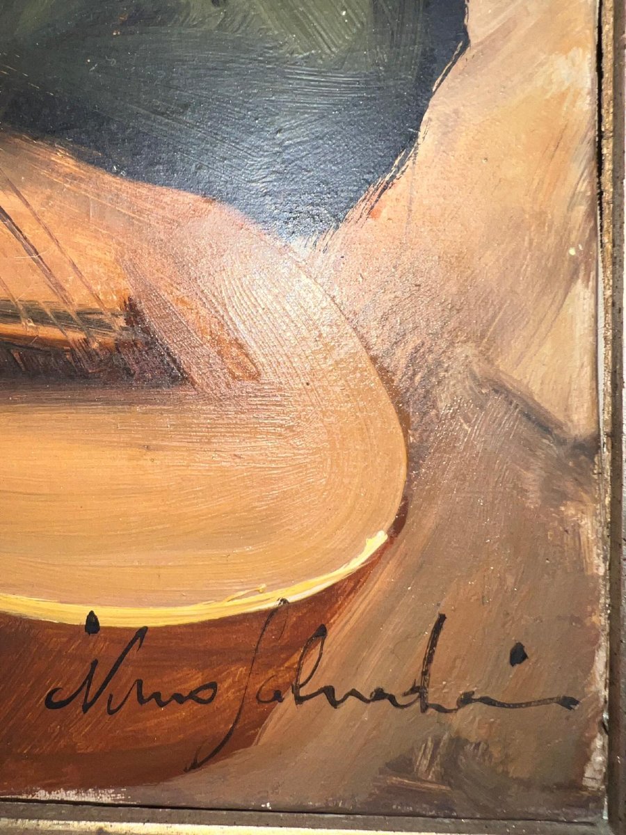 Italian Painting, Joy Of Children, Signed, Nimo Salvadori, 1918-photo-4