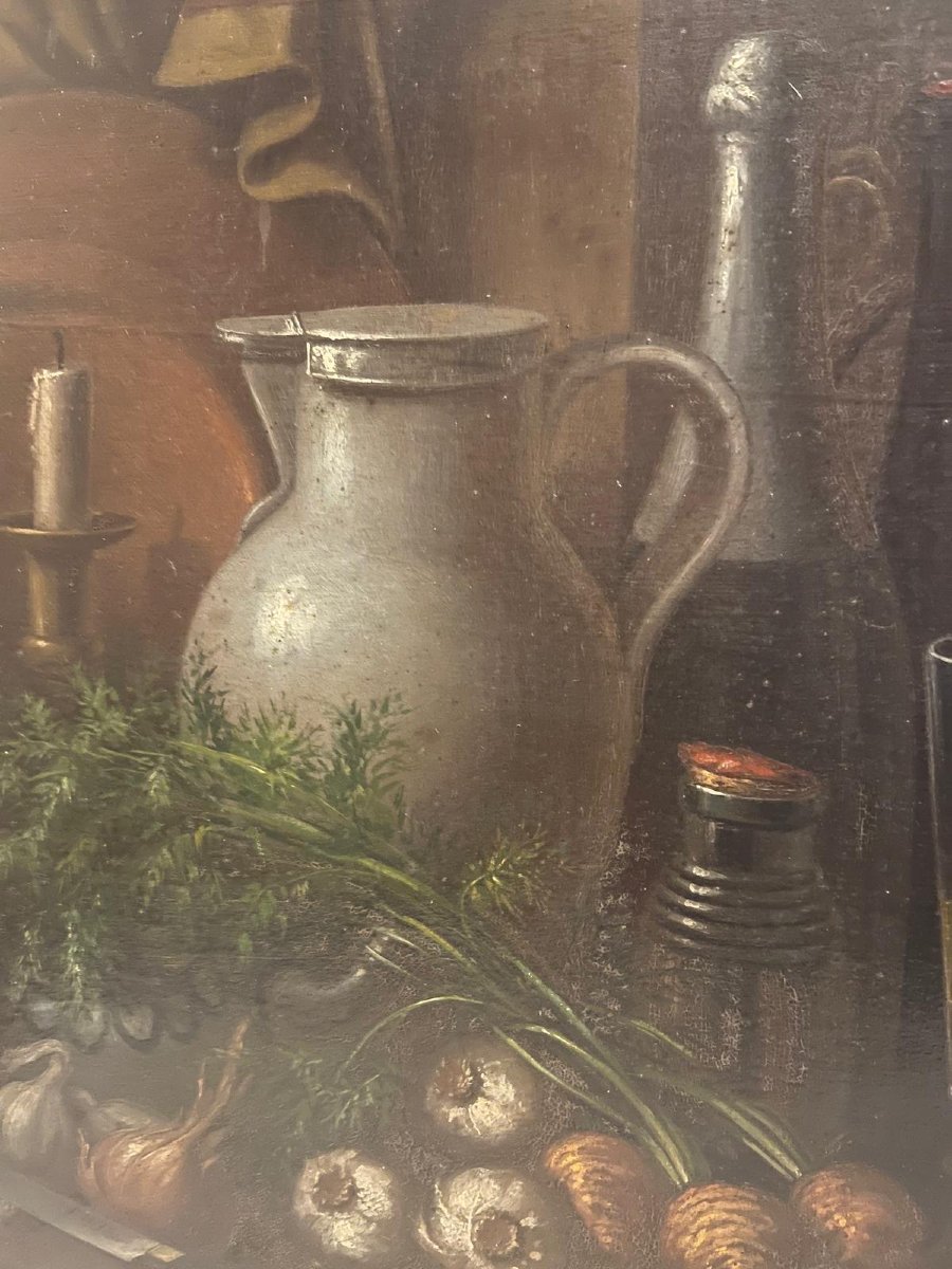 19th Century Still Life With Fruits And Vegetables -photo-3