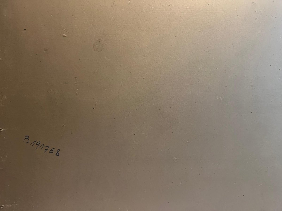 Tableau  École  Russe  la Moisson Signé Bas Gauche Illisible, Huile sur Panneau. -photo-4