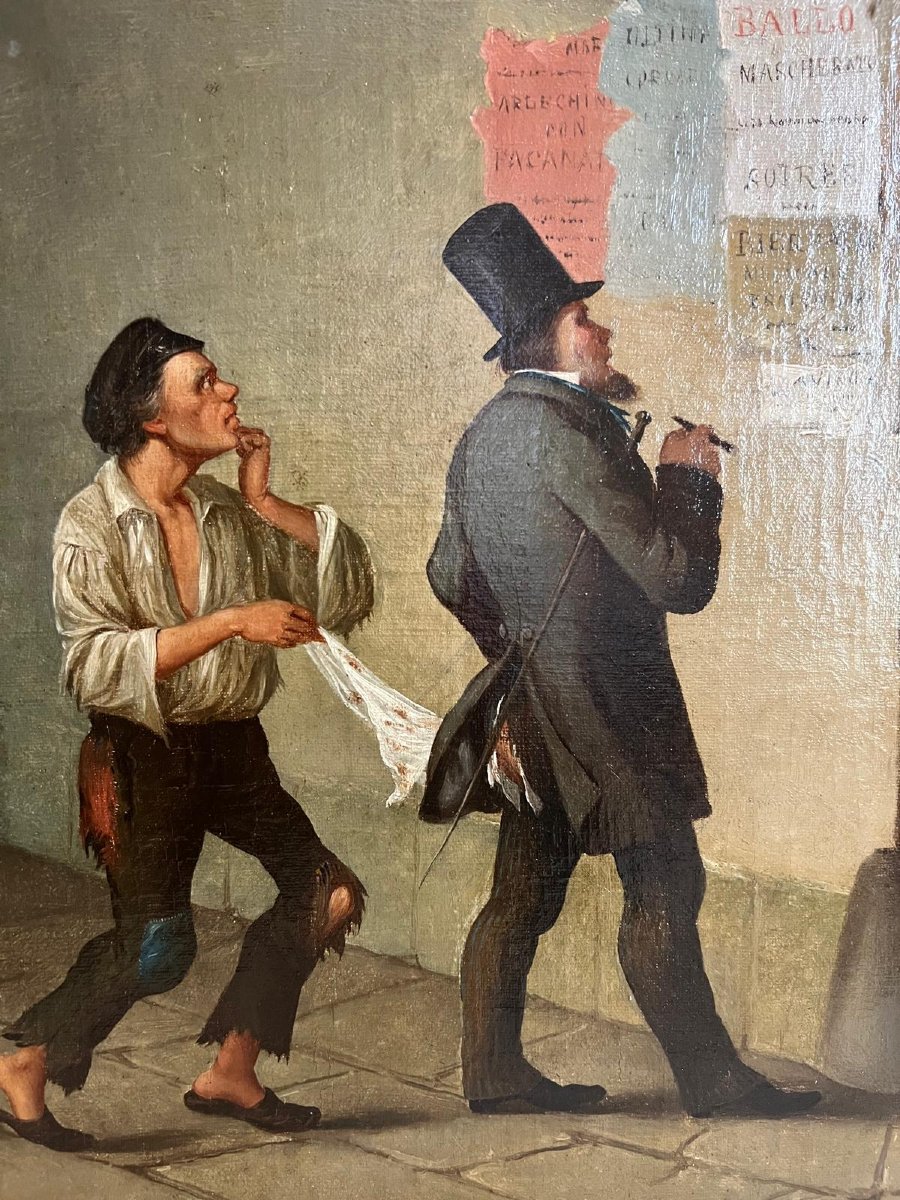 Painting Little Thief Takes Advantage Of The Bourgeois' Intention. -photo-4