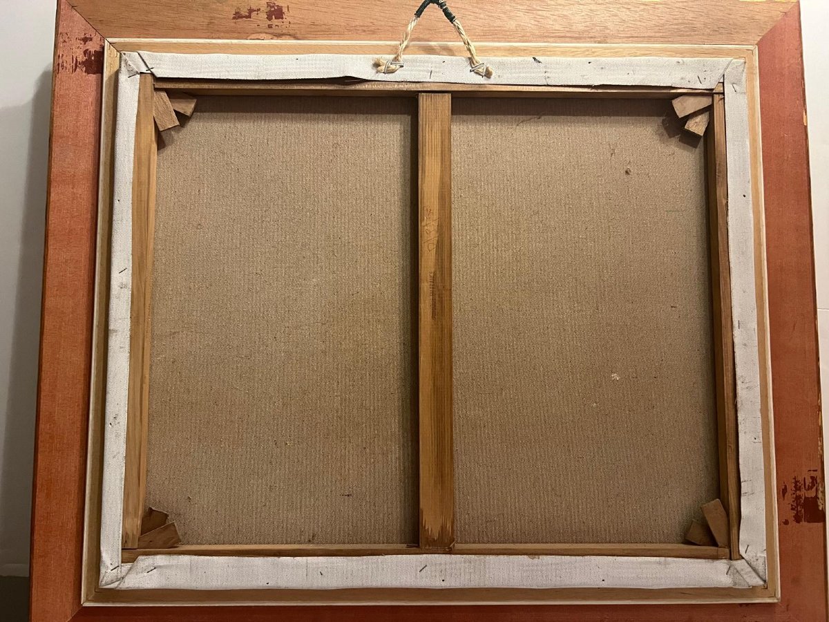 Animated Arc De Triomphe Painting Signed Walter Sita.-photo-4