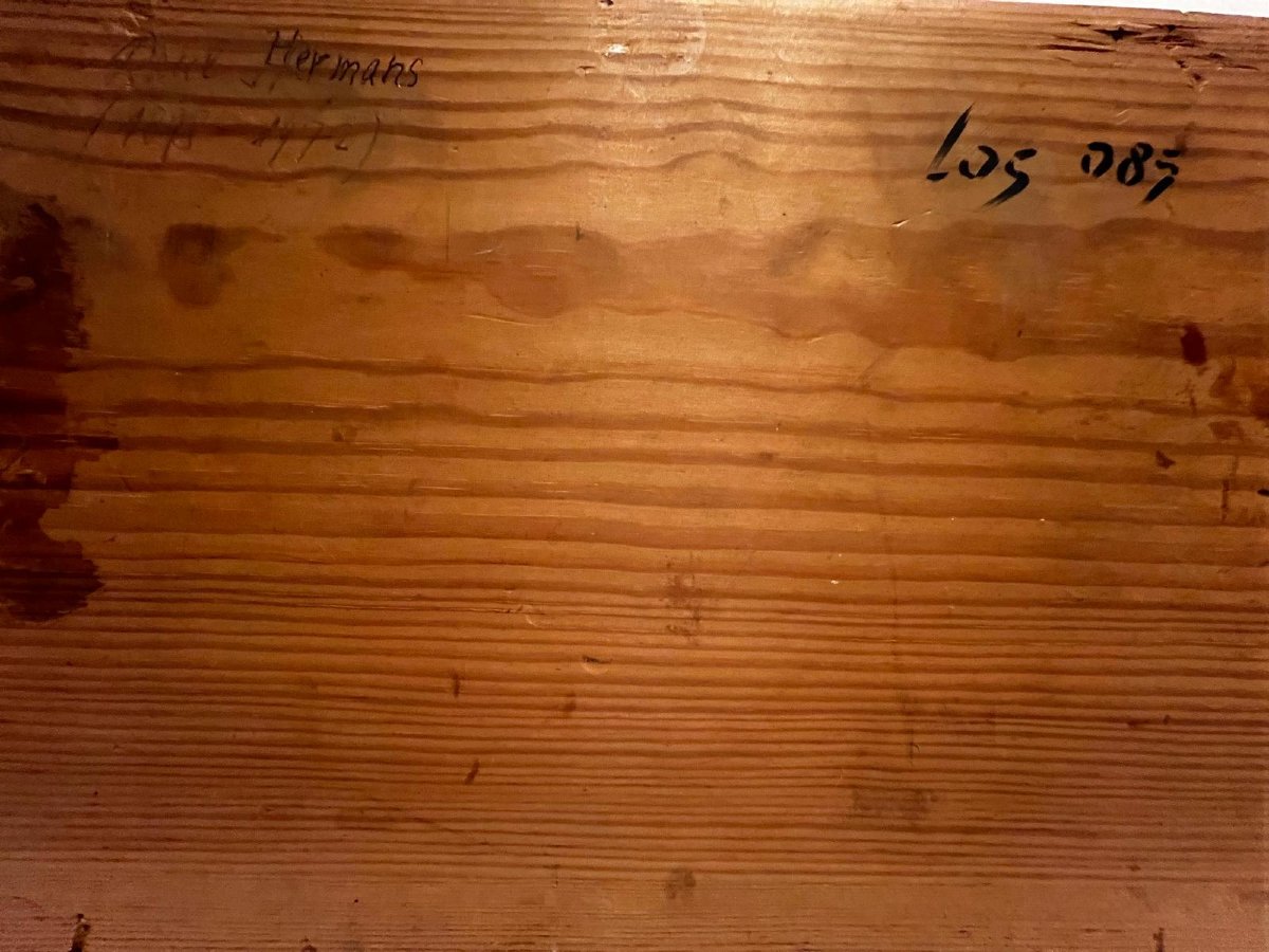 Tableau  Marine  Signé Paul  Hermans 1898-1972, Huile sur toile maroufler sur bois. -photo-4