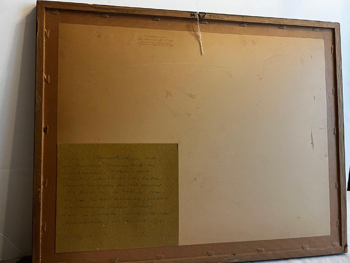 Tableau Mer de glace en Finlande aujourd'hui Russe aquarelle  dédicacé par le Peintre. -photo-4