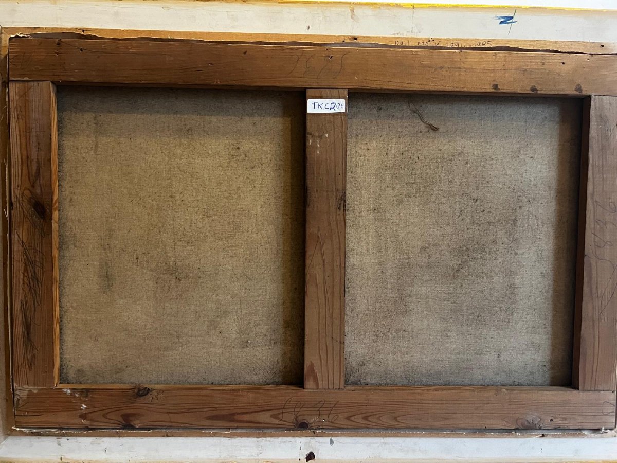 Tableau  Paysage  Forêt  Signé  Paul  Maïk  1894-1985,  Huile sur toile. -photo-5