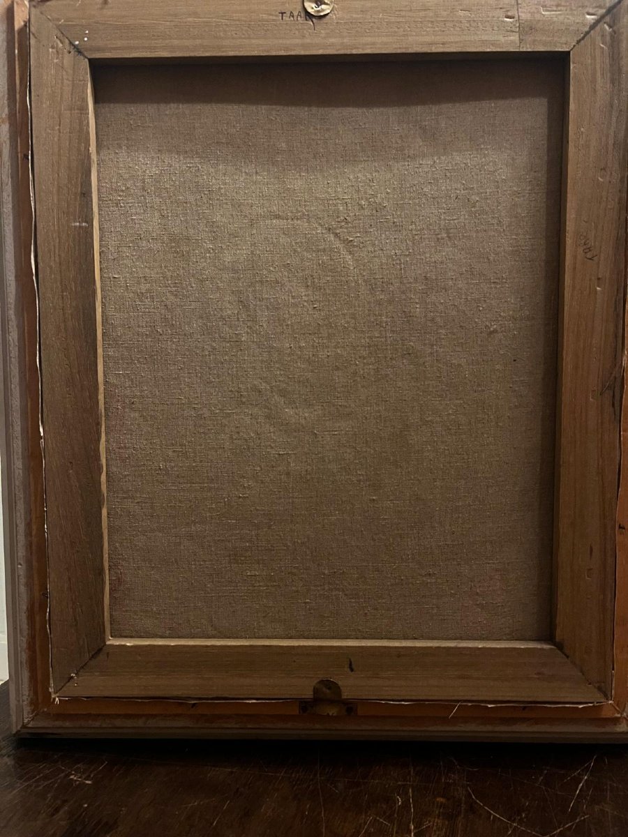 Still Life Painting With Vase Of Flowers, Fruits And Vegetables, Signed émile Lejeune 1885-1964-photo-4