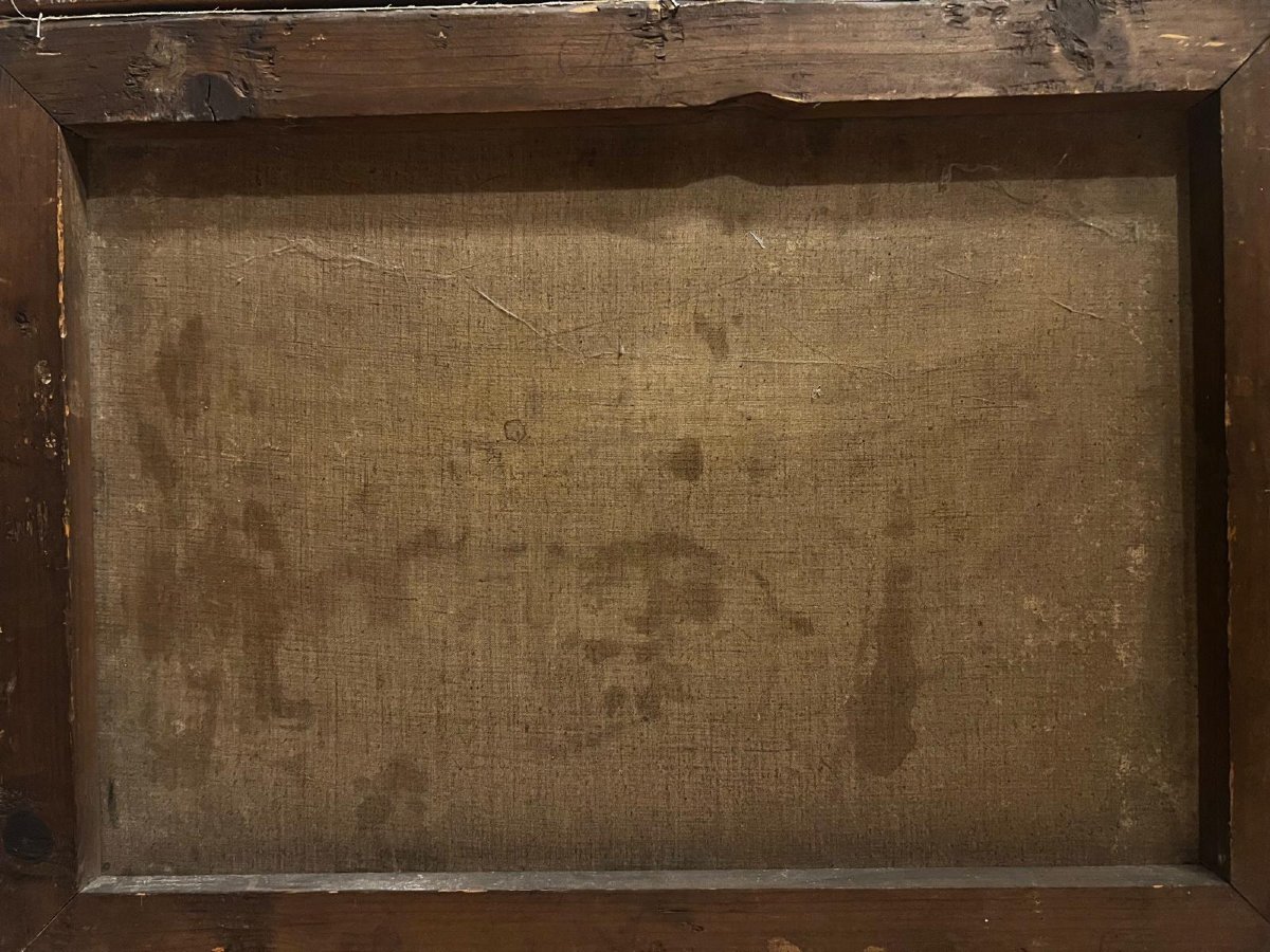 Tableau  Paysage Huile impression sur papier Maroufler sur toile Robert  Russ  née en 1847-1922-photo-5