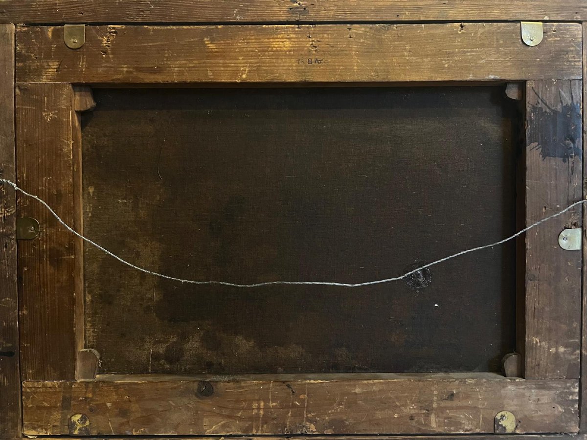 Tableau  les  joueurs  de  Cartes,  très belle qualité ,  Huile Sur toile -photo-3