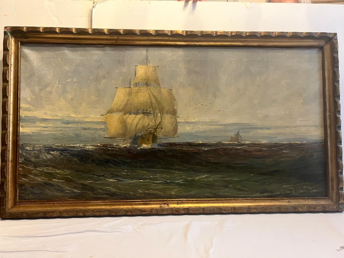 Signed H. Hornigk Oil On Canvas.