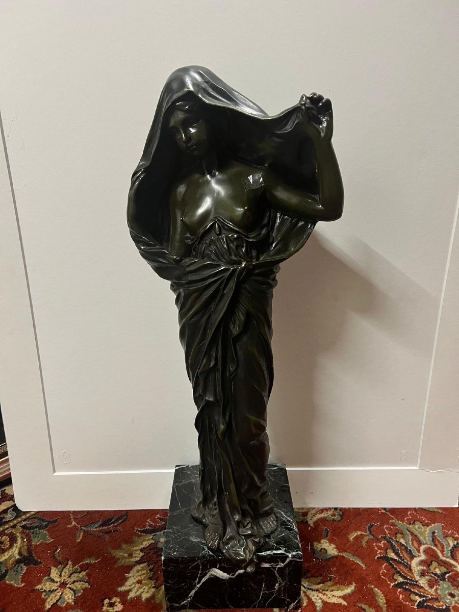 Sculpture Bronze  Barrias Louis 1841-1905. -photo-1