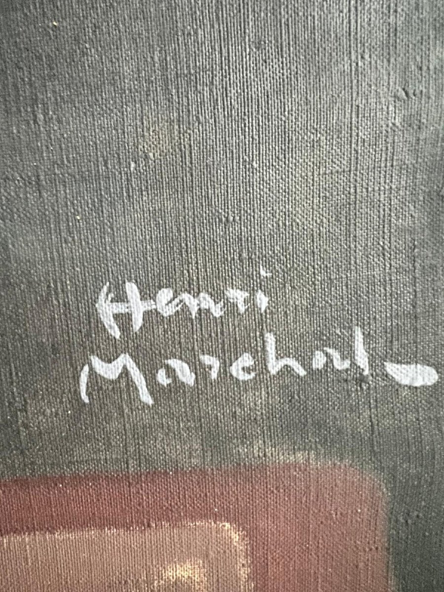 Tableau Signé  Henri  Marchal  1878-1942  Vase de Fleurs -photo-4