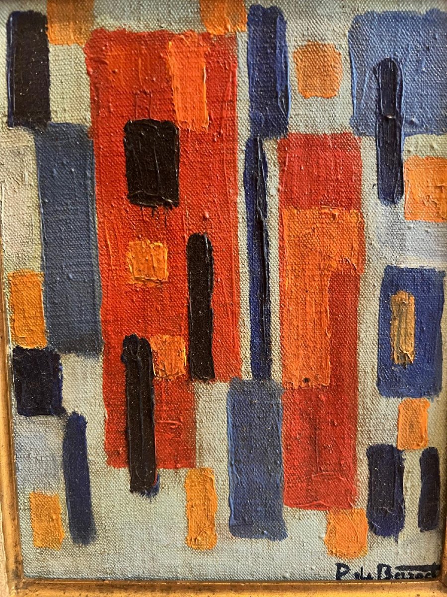 Signed Pierre Berroeta 1914-2004 Oil On Canvas.-photo-2