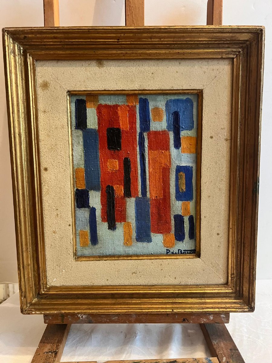 Signed Pierre Berroeta 1914-2004 Oil On Canvas.-photo-3