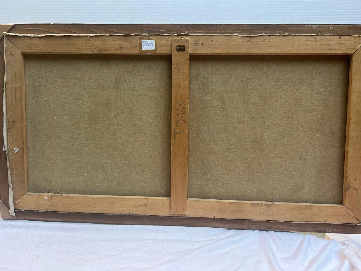 Tableau  Femme Nu Signé  Carlos  Cherubini  1897-1978  20 ème Huile sur toile -photo-2